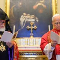 Incontro del Santo Padre Leone XIV con Sua Santità Aram I, Catholicos della Chiesa Apostolica Armena-Sede di Cilicia (Libano)
