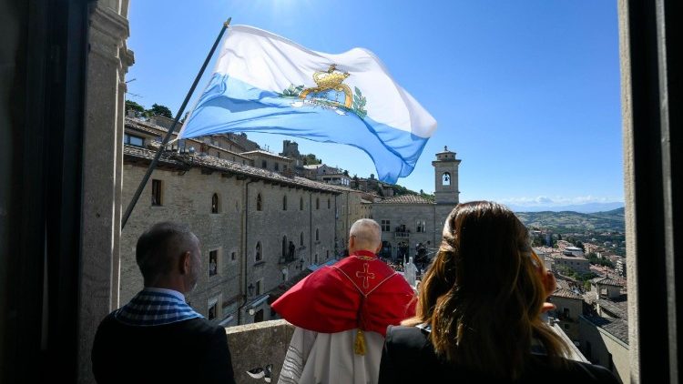 Leona XIV Palazzo Pubblico San Marino Vatican Media