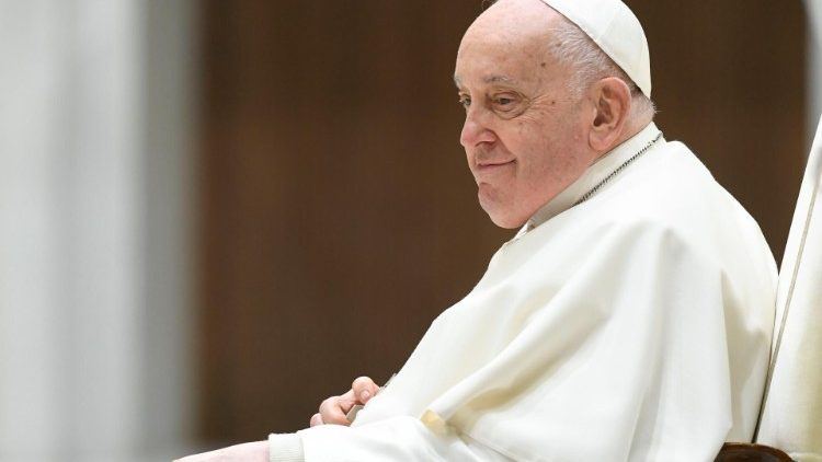 The late Pope Francis at the Wednesday General Audience on January 17 2024 Vatican Media