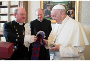 Il Papa con il Moderatore della Chiesa di Scozia