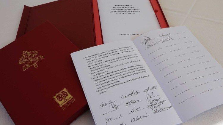 dichiarazione congiunta eutanasia e fine vita