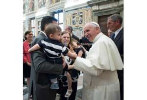 Papa Francesco con le famiglie della Federazione Europea delle Associazioni Familiari Cattoliche