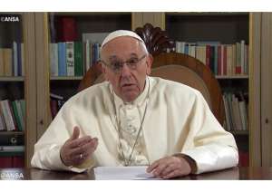 Papa Francesco in un videomessaggio ANSA