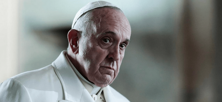 Papa sguardo pensoso