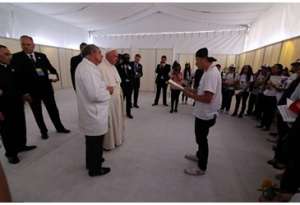 Il Papa con i giovani di Scholas Occurrentes