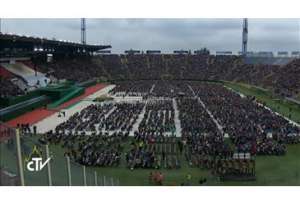 Bologna Papa Francesco presiede la Santa Messa presso lo stadio DallAra