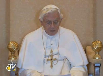 videomessaggio papa pro rns comandamenti