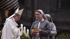 Papa Francesco santa Messa consacrati