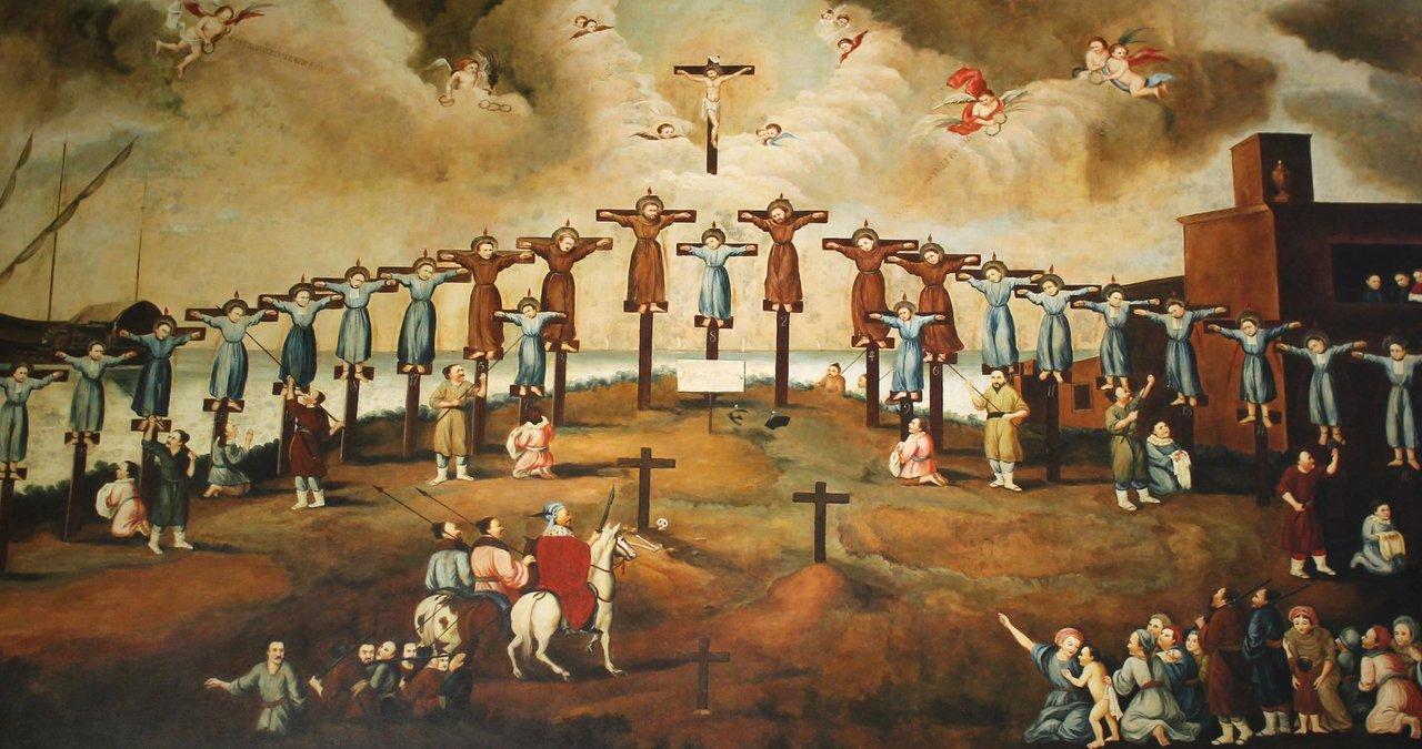 The 26 Martyrs of Japan from the crypt of the ru
