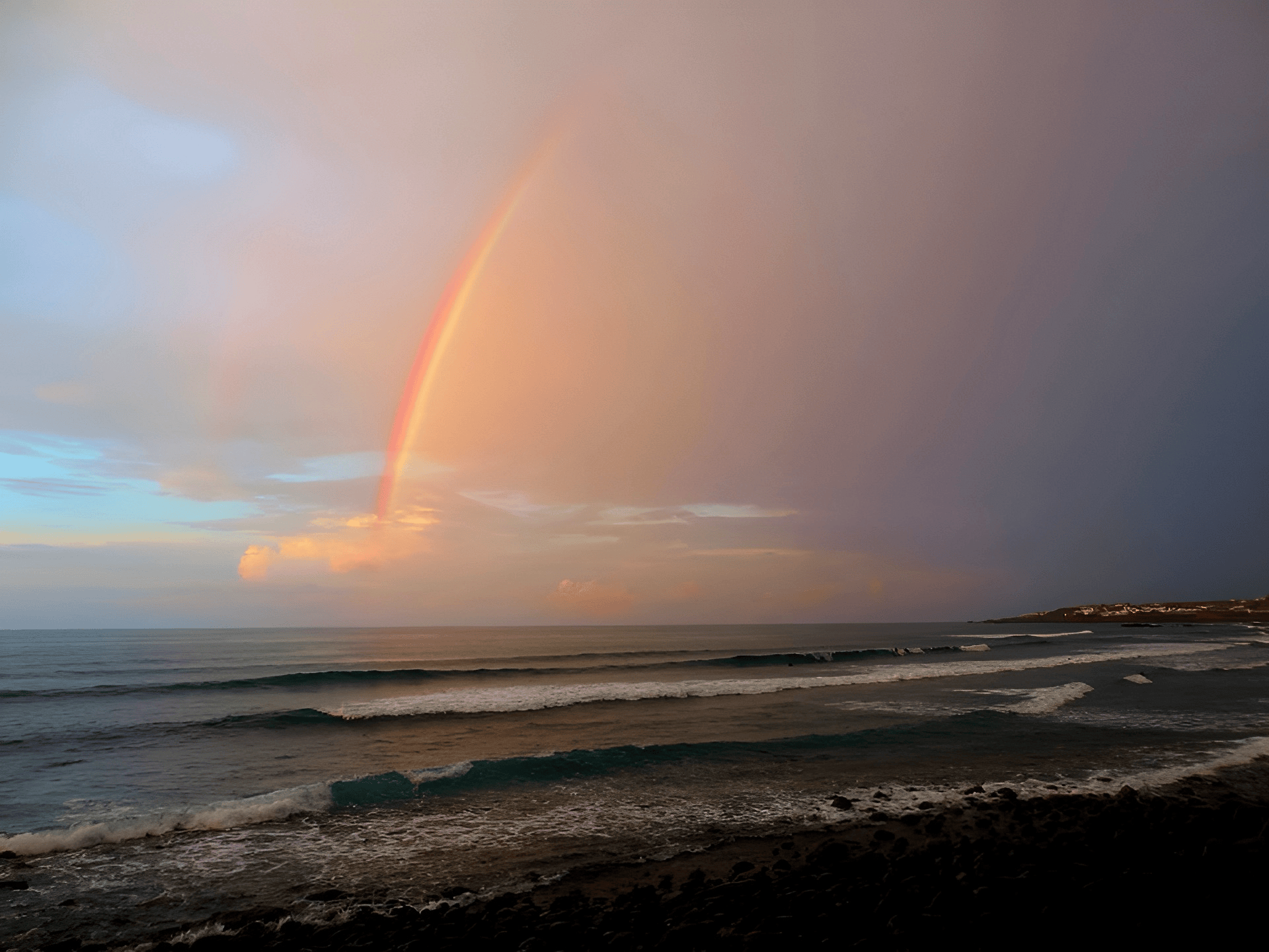 arcobaleno nel mare