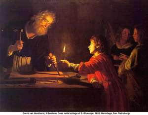 san giuseppe e il bambino gesu